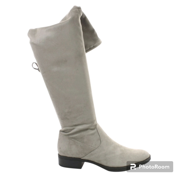 NWOB Circus by Sam Edelman Peyton Faux Suede Gray Over the Knee Boot Women's 6 - Picture 1 of 3